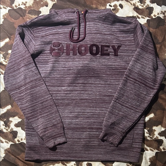 Hooey Burgundy Hoodie Medium - Picture 1 of 4